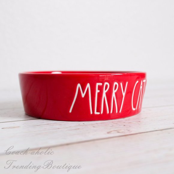 NEW Rae Dunn Merry Catmas Pet bowl Cat Food Water Bowl - Picture 2 of 5